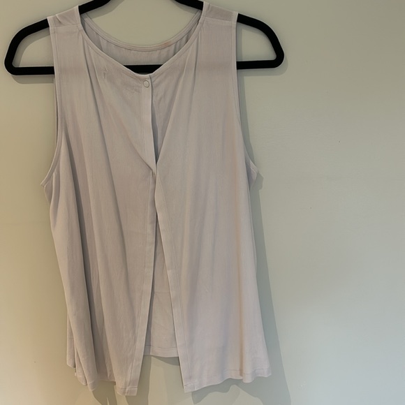 Oak + fort : Blue open back tank top size large - Picture 2 of 3